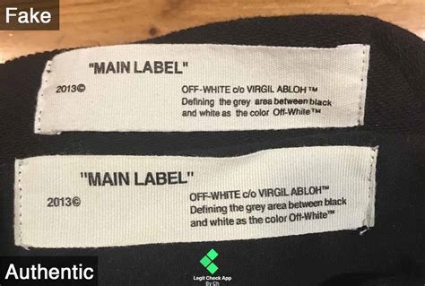 fake off white duffle bag|false off white t shirt tag.